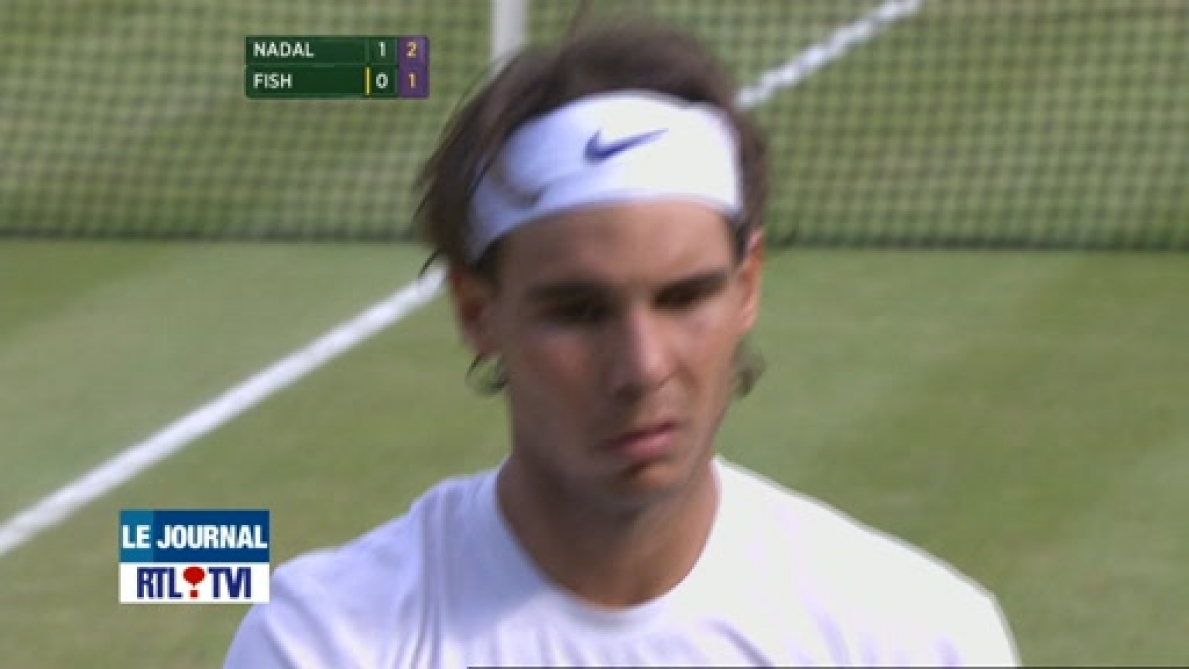 Wimbledon Nadal se qualifie pour les 1/2 finales avec un pied