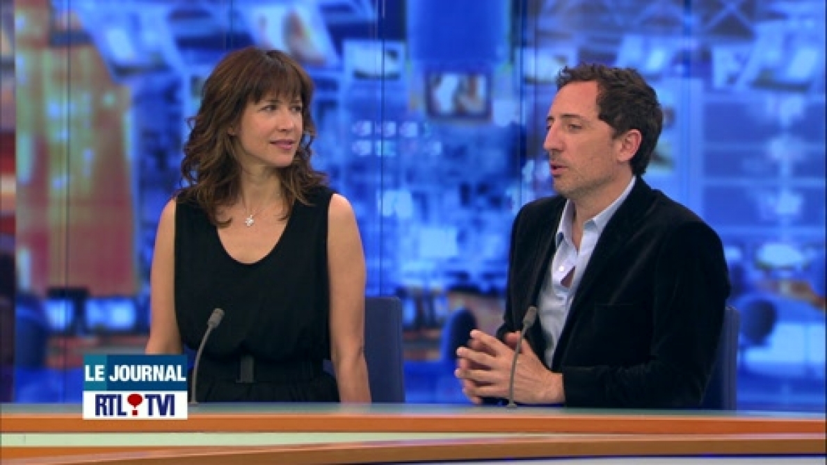 Sophie Marceau et Gad Elmaleh invités du JT pour le film Sophie Marceau et Gad Elmaleh invités du JT pour le film