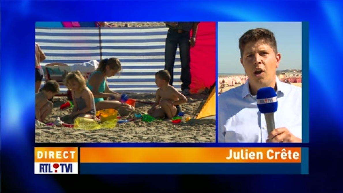 Les plages de la côte belge sont noires de monde. RTL Info