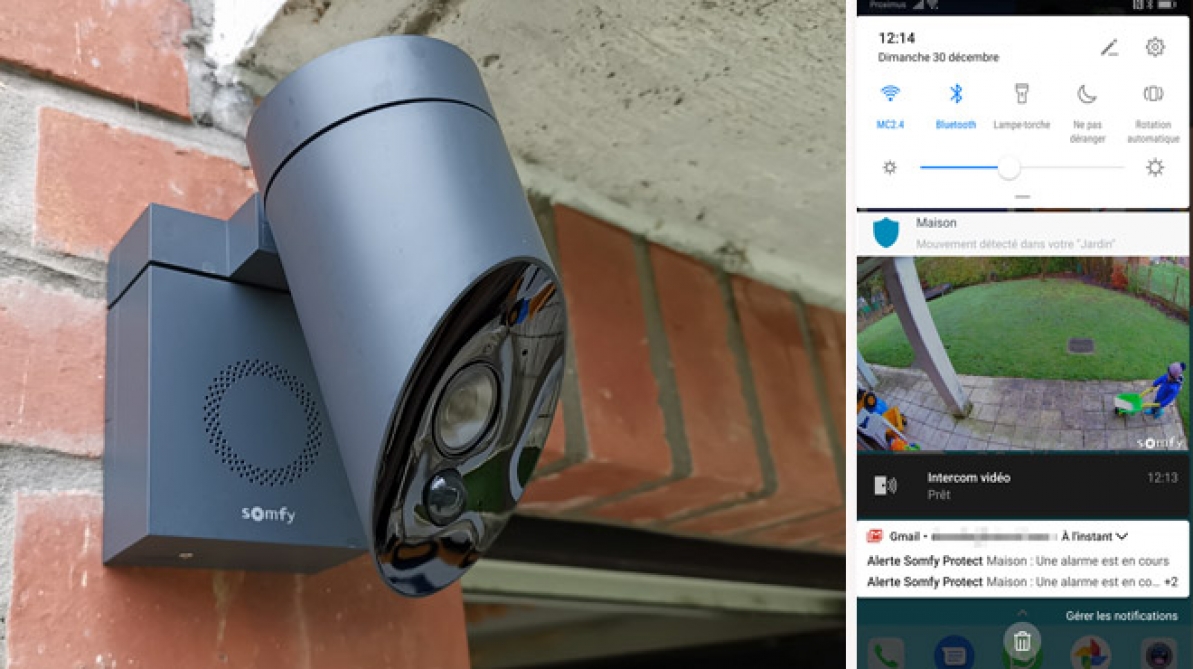 Caméra extérieure Somfy avec sirène intégrée