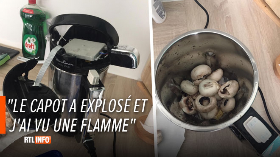 Laurent assure que son blender chauffant lui a explose au visage alors qu il preparait une soupe RTL Info