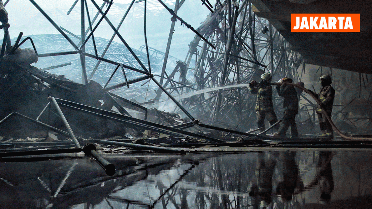 Images impressionnantes à Jakarta le dôme géant de la grande mosquée s