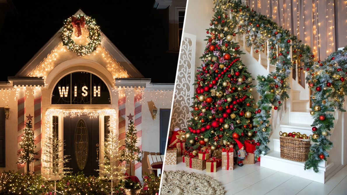 10 façons originales de décorer votre intérieur avec les guirlandes de Noël