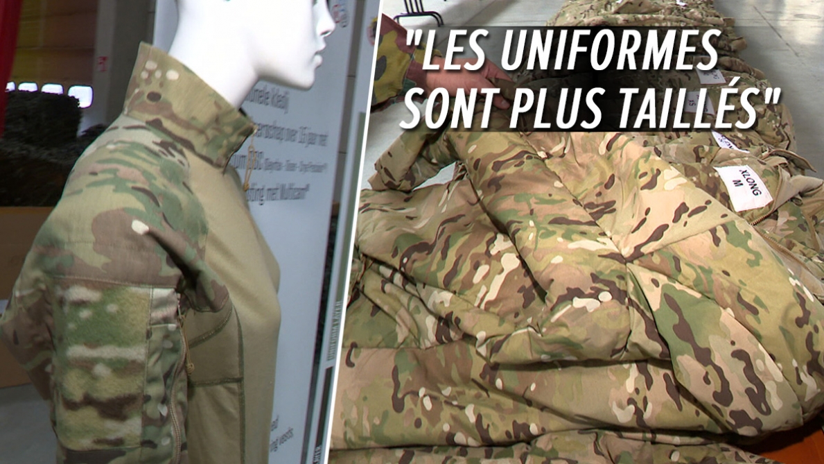Voici les nouveaux uniformes des militaires belges tissu motif et. coupe feminine RTL Info