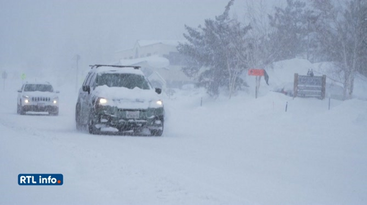 La Californie sous la neige à cause d'une tempête hivernale RTL Info