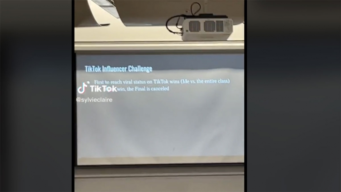 Una scommessa audace: questo professore promette di superare il suo esame se i suoi studenti superano la sfida di TikTok