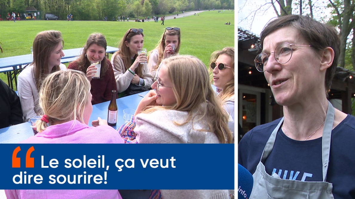 Dès les premiers rayons de soleil du printemps, une tradition parisienne prend place dans les parcs bruxellois: « Quoi de mieux pour boire un verre? »