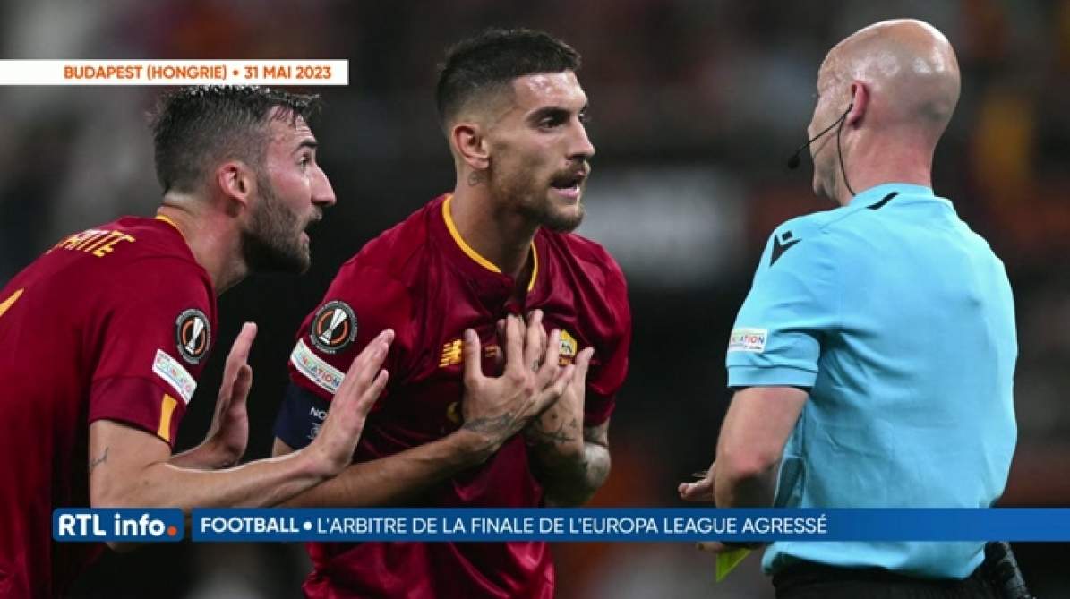 L&#39;arbitre de la finale de l&#39;<b>Europa League</b> a été agressé ! | RTL Info