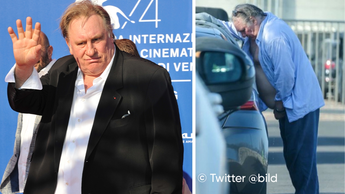“Gerard Debardberk”: controversa l’immagine dell’attore che URINA su un’auto in Corsica