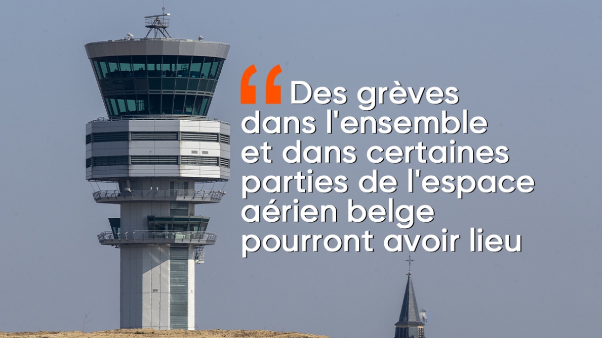 L’intero spazio aereo belga potrebbe essere interessato: i sindacati dei controllori del traffico aereo SKIES presentano un avviso di sciopero