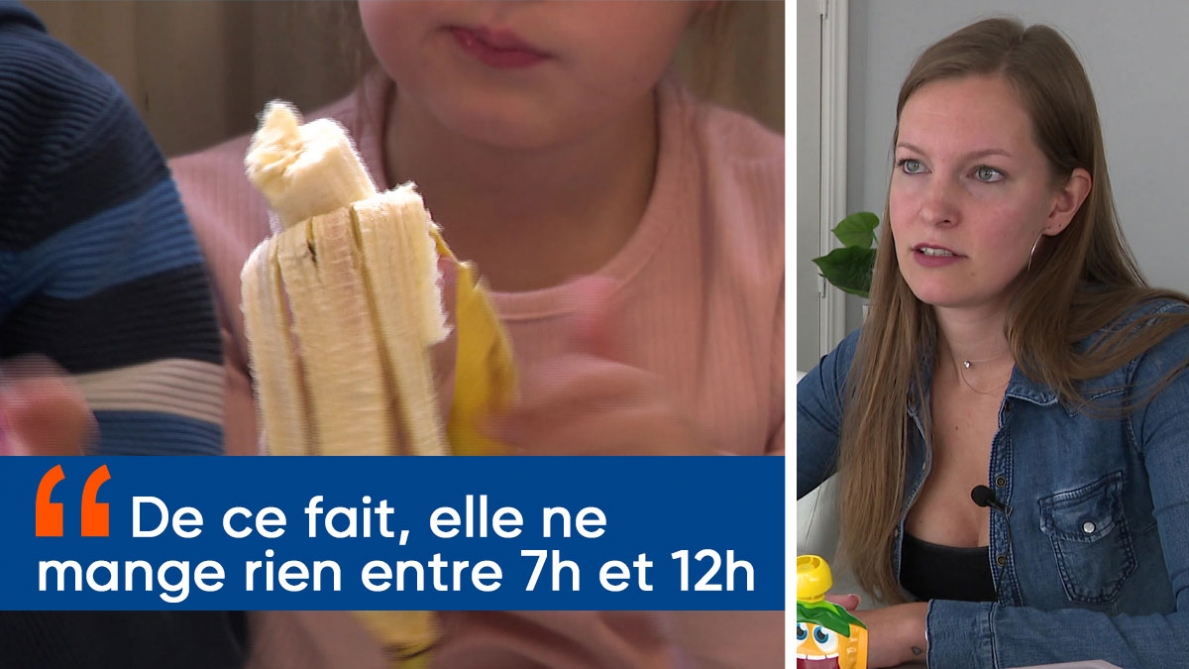 enfants mangeant une collation