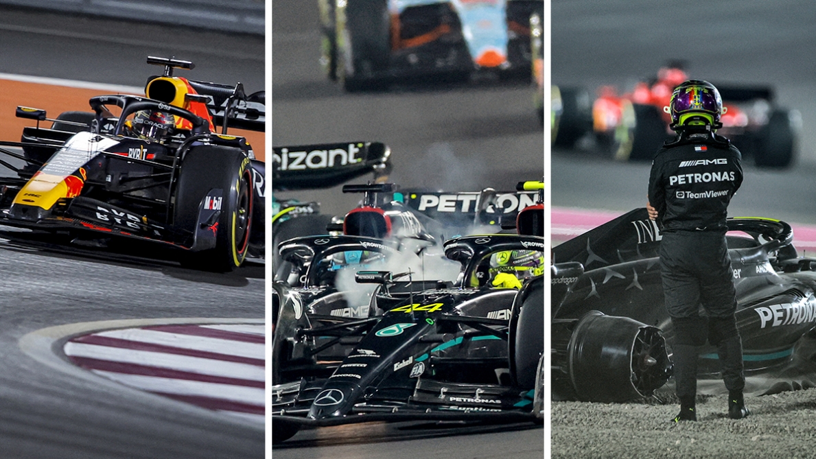 GP Qatar: Verstappen domina, Hamilton se disculpa con su equipo tras su error