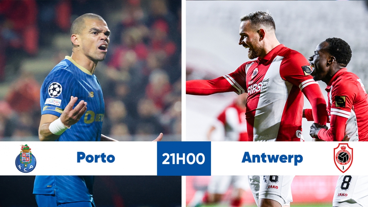 PortoAntwerp EN DIRECT la composition de l'Antwerp est tombée avec