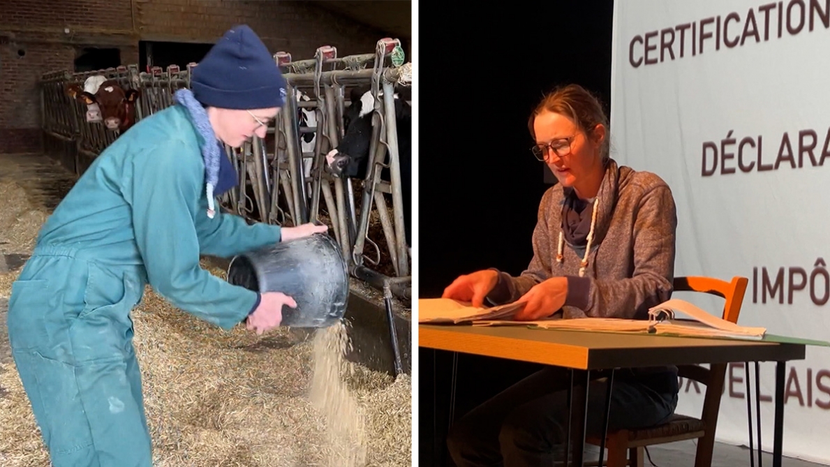« Ça fait presque un an qu’on s’exerce »: à Cuesmes, ces agriculteurs s’improvisent… comédiens pour partager leur quotidien