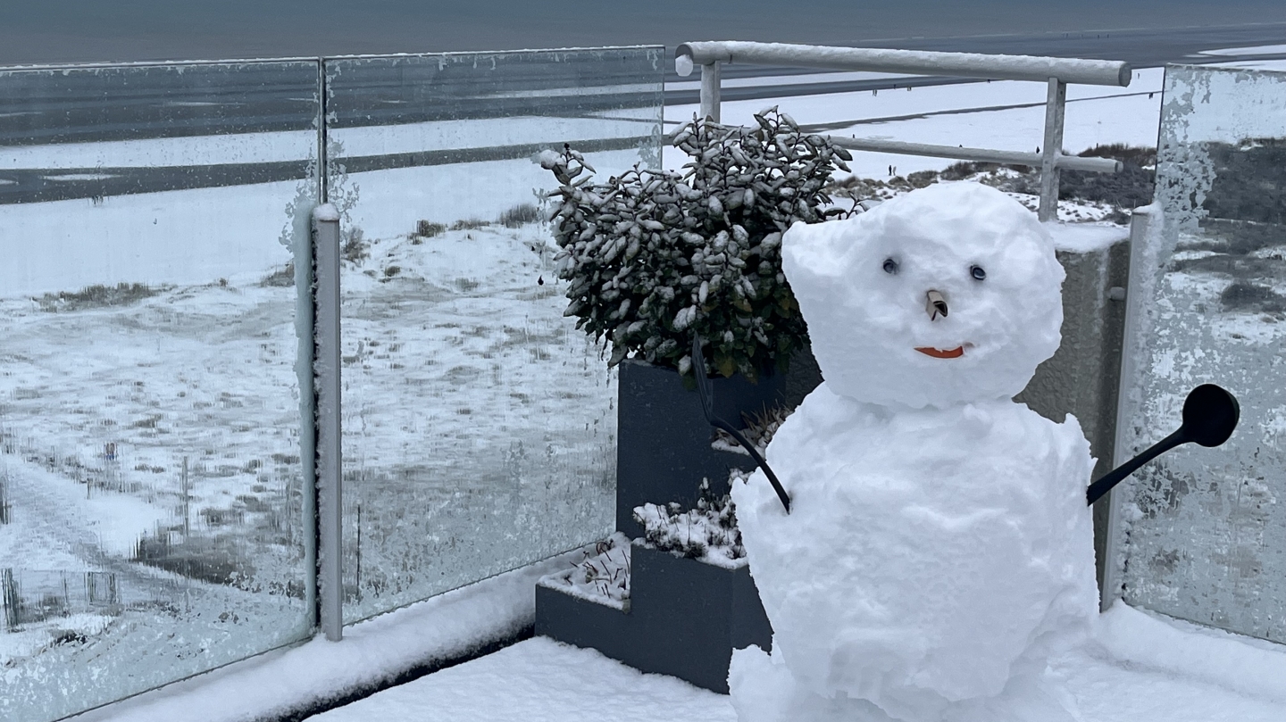 Bonhomme de neige à La Panne
