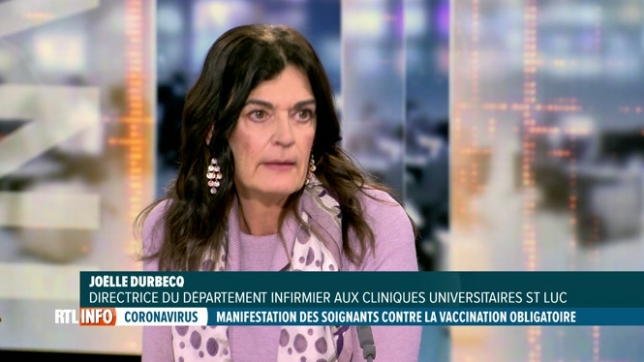 Manifestation des soignants: réaction de Joëlle Durbecq, des Cliniques St Luc