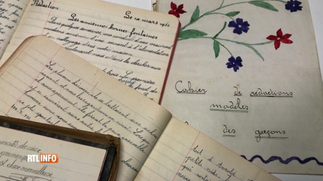 Stoumont: Des cahiers de rédactions presque centenaires regroupés dans un ouvrage
