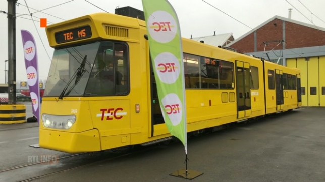 Le nouveau tram de Charleroi, présenté aux citoyens