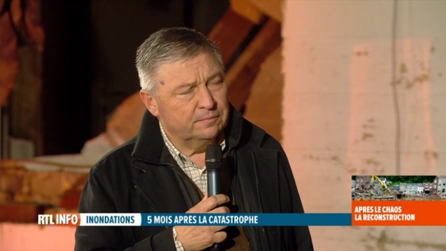 Inondations, 5 mois: Philippe Godin, bourgmestre de Pepinster, fait le point