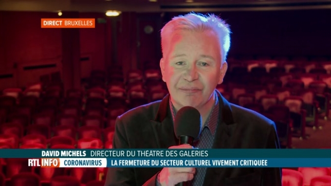 Codeco: réaction de David Michels, du théâtre des Galeries fermé dès le 26