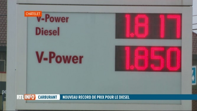 Nouveau record absolu pour le prix du litre de diesel