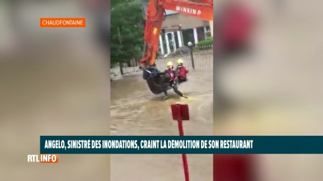 Angelo, sinistré des inondations, craint la démolition de son restaurant à Chaudfontaine