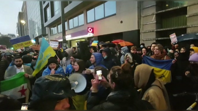 Manifestation pour la paix en Ukraine à Bruxelles