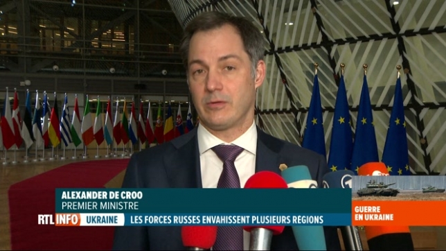 Guerre en Ukraine: Alexander De Croo adresse un message aux Belges