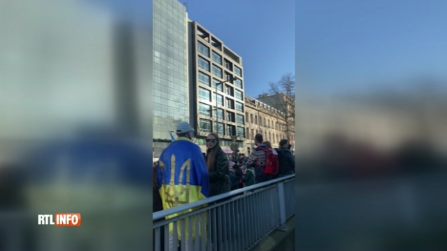 Bruxelles: des milliers de personnes manifestent leur soutien à l