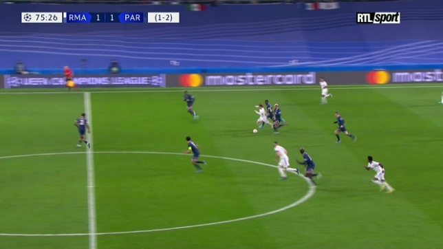 Le deuxième but de Benzema contre le PSG