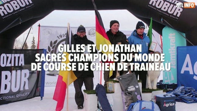 2 Belges sacrés champions du monde de course de chien de traineau