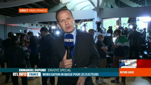 Ambiance au QG de Marine Le Pen installé à Vincennes