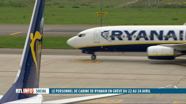 Ryanair: grève de 3 jours annoncée pour la semaine prochaine