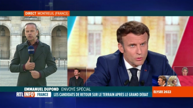Emmanuel Macron cruse l
