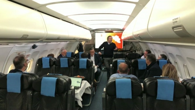 Une salle de réunion dans un ancien avion: ce concept insolite à Bruxelles