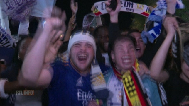 Les supporters du Real Madrid fêtent la qualification dans les rues