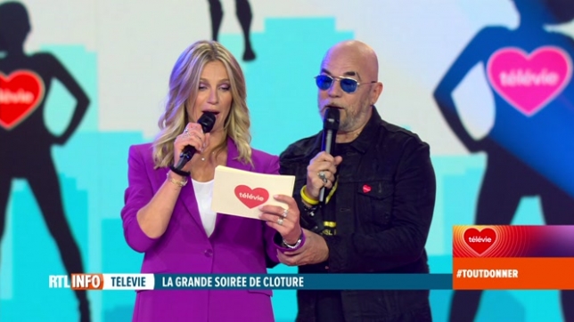 34e Télévie: Sandrine Corman et Pascal Obispo sont en direct du Lotto Mons Expo