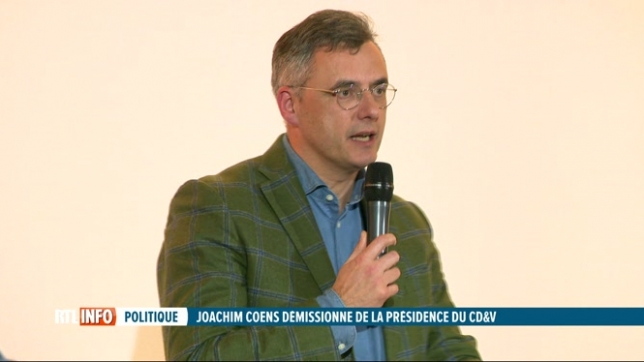 Le président du CD&V Joachim Coens démissionne: son parti est en chute libre