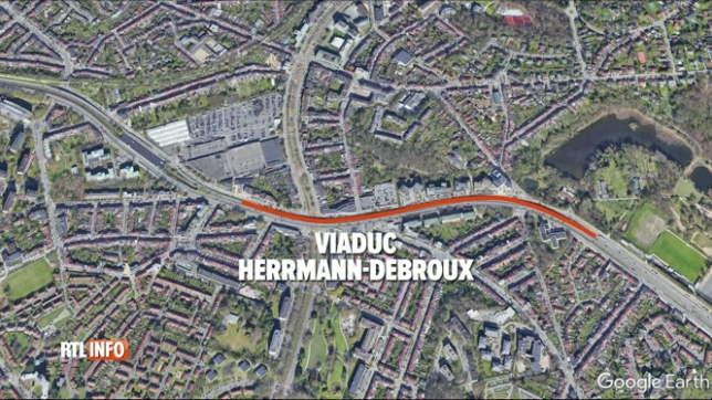 Mobilité: polémique autour de la démolition du viaduc Hermann-Debroux