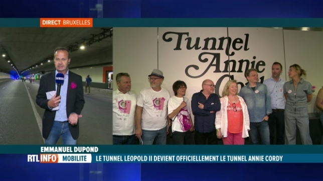 Le Tunnel Annie Cordy a été inauguré ce matin à Bruxelles