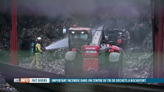Rochefort: un incendie a ravagé un centre de tri des déchets