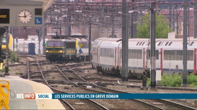 Grève dans les services publics: aucun train dans plusieurs provinces