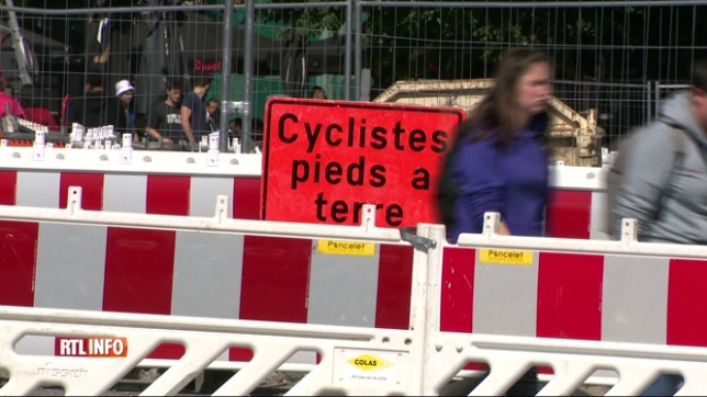 Liège: le chantier du tram crée de gros embarras de circulation