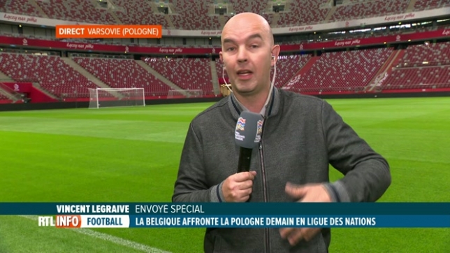 Football: Vincent Legraive fait le point depuis Varsovie avant Pologne-Belgique