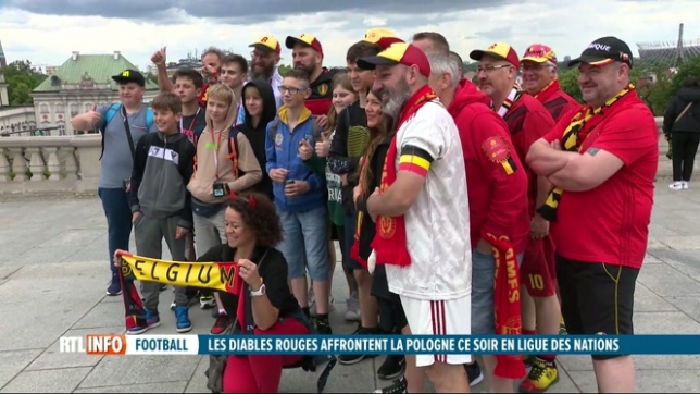 Ligue des Nations: 400 supporters belges sont en Pologne