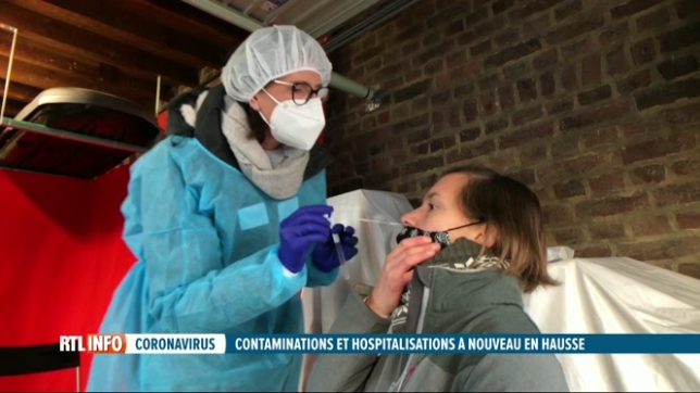 Coronavirus: les contaminations et hospitalisations à nouveau en hausse