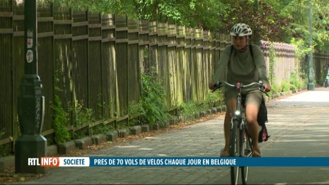 Près de 70 vols de vélos ont lieu chaque jour en Belgique