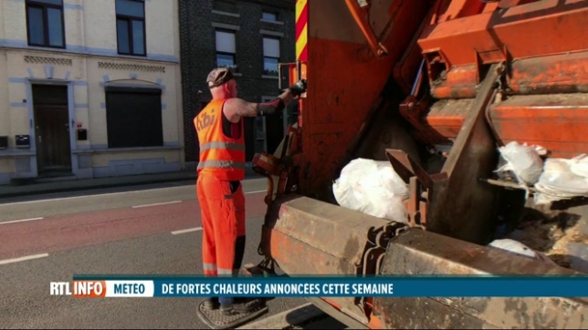 Chaleur: à Charleroi, les horaires de collecte de déchets sont adaptés