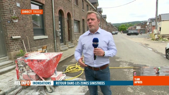 Inondations en Wallonie, un an après: des rénovations sont toujours en cours