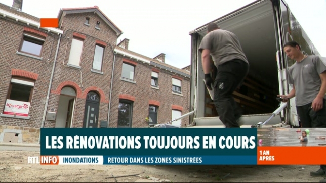 Inondations en Wallonie, un an après: le travail reste énorme à Trooz